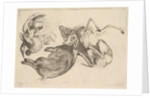 Boar, deer, heron and other game, 1625-77 by Wenceslaus Hollar