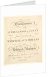 Title Page: Characaturas by Leonardo da Vinci, from Drawings by Wincelslaus Hollar, out of…, 1786 by Unknown
