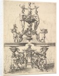 Design for a Fountain, Plate 119 from Dietterlin's Architectura, 1598 by Wendel Dietterlin the Elder