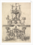 Design for a Fountain, Plate 119 from Dietterlin's Architectura, 1598 by Wendel Dietterlin the Elder