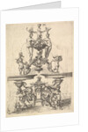 Design for a Fountain, Plate 119 from Dietterlin's Architectura, 1598 by Wendel Dietterlin the Elder
