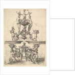 Design for a Fountain, Plate 119 from Dietterlin's Architectura, 1598 by Wendel Dietterlin the Elder
