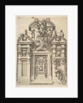 Design for an Architectural Structure with a Hunting Theme , Plate 74 from Dietterlin's Ar…, 1598 by Wendel Dietterlin the Elder