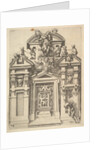 Design for an Architectural Structure with a Hunting Theme , Plate 74 from Dietterlin's Ar…, 1598 by Wendel Dietterlin the Elder