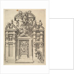 Design for an Architectural Structure with a Hunting Theme , Plate 74 from Dietterlin's Ar…, 1598 by Wendel Dietterlin the Elder