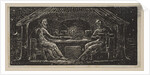 Thenot and Colinet Eat Their Evening Meal, from Thornton's Pastorals of Virgil, 1821 by William Blake