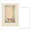 Songs of Innocence and of Experience: The Tyger, ca. 1825 by William Blake