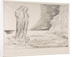 The Circle of Traitors: Dante's Foot Striking Bocca degli Abbate, from Dante's Infe…, ca. 1825-27 by William Blake