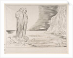 The Circle of Traitors: Dante's Foot Striking Bocca degli Abbate, from Dante's Infe…, ca. 1825-27 by William Blake