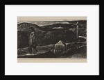 Colinet's Journey, Milestone Marked 'LXII Miles to London', from Thornton's Pastorals of V…, 1821 by William Blake