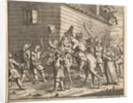 Hudibras and Ralpho Made Prisoners and Carried to the Stock by William Hogarth