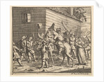 Hudibras and Ralpho Made Prisoners and Carried to the Stock by William Hogarth
