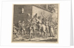 Hudibras and Ralpho Made Prisoners and Carried to the Stock by William Hogarth