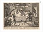Hudibras beats Sidrophel and his man Whacu by William Hogarth