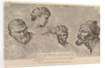 Four Heads From the Raphael Cartoons at Hampton Court, May 14, 1781 by William Hogarth