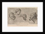 Four Heads From the Raphael Cartoons at Hampton Court, May 14, 1781 by William Hogarth