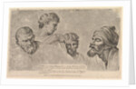Four Heads From the Raphael Cartoons at Hampton Court, May 14, 1781 by William Hogarth