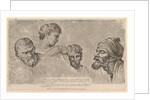 Four Heads From the Raphael Cartoons at Hampton Court, May 14, 1781 by William Hogarth