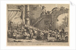 The Punishment Inflicted on Lemuel Gulliver, December 1726 by William Hogarth