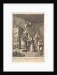 The Curate and the Barber Disguising Themselves to convey Don Quixote Hom by William Hogarth