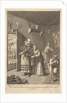 The Curate and the Barber Disguising Themselves to convey Don Quixote Hom by William Hogarth