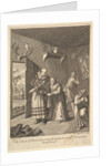 The Curate and the Barber Disguising Themselves to convey Don Quixote Hom by William Hogarth
