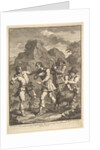 Don Quixote and the Knight of the Rock, 1756 or after by William Hogarth