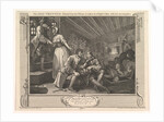 The Idle 'Prentice Betrayed by his Whore and Taken in a Night Cellar with hi…, September 30, 1747 by William Hogarth