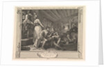 The Idle 'Prentice Betrayed by his Whore and Taken in a Night Cellar with hi…, September 30, 1747 by William Hogarth