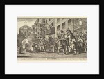 Burning the Rumps at Temple Ba by William Hogarth