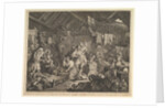 Strolling Actresses Dressing in a Barn, May 1738 by William Hogarth