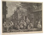 Canvassing for Votes, Plate II: Four Prints of an Election, February 20, 1757 by Charles Grignion