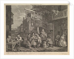 Canvassing for Votes, Plate II: Four Prints of an Election, February 20, 1757 by Charles Grignion