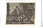 Canvassing for Votes, Plate II: Four Prints of an Election, February 20, 1757 by Charles Grignion