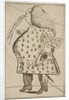 Caricature of a Man declaring: 'I'm against Hanover that's flat', ca. 1757 by George Townshend (attributed to)