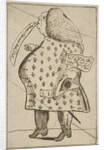 Caricature of a Man declaring: 'I'm against Hanover that's flat', ca. 1757 by George Townshend (attributed to)