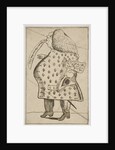 Caricature of a Man declaring: 'I'm against Hanover that's flat', ca. 1757 by George Townshend (attributed to)