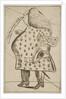 Caricature of a Man declaring: 'I'm against Hanover that's flat', ca. 1757 by George Townshend (attributed to)