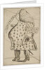 Caricature of a Man declaring: 'I'm against Hanover that's flat', ca. 1757 by George Townshend (attributed to)