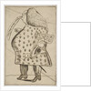 Caricature of a Man declaring: 'I'm against Hanover that's flat', ca. 1757 by George Townshend (attributed to)