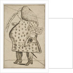 Caricature of a Man declaring: 'I'm against Hanover that's flat', ca. 1757 by George Townshend (attributed to)