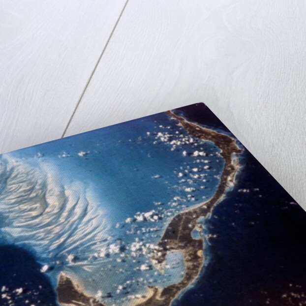 Earth from space - Eleuthera Island, Bahamas, c1980s by NASA