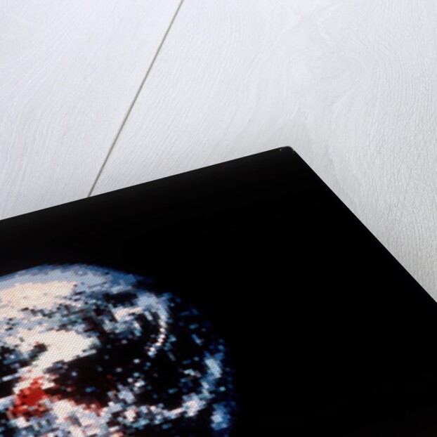 Pixellated Earth from space, c1980s by NASA