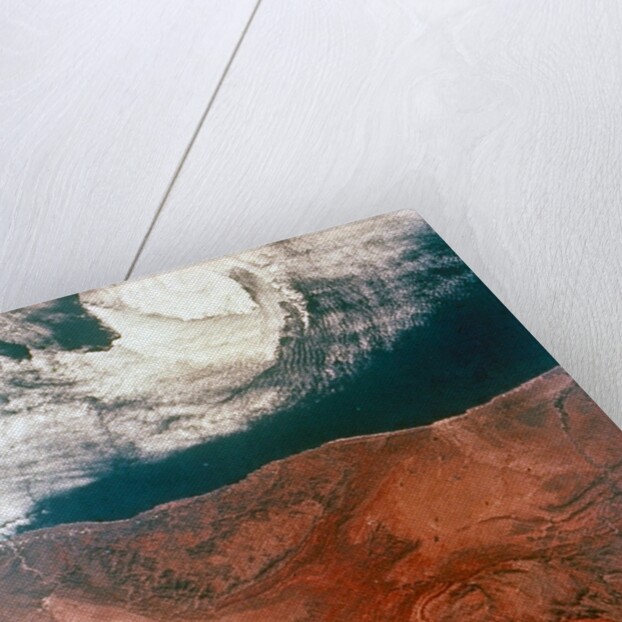 Earth from space - eye of a storm seen from Gemini 5, 1965 by NASA