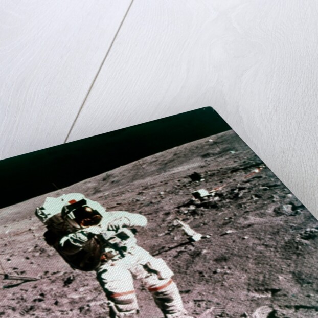 Astronaut John Young on the lunar surface, Apollo 16 mission, 21 April 1972 by Charles Duke