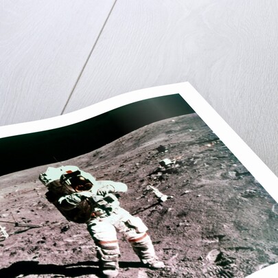 Astronaut John Young on the lunar surface, Apollo 16 mission, 21 April 1972 by Charles Duke