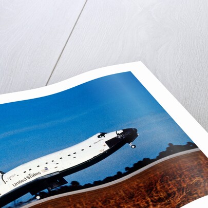 Space Shuttle Orbiter 'Discovery' landing at Kennedy Space Center, Florida, USA, 1980s by NASA