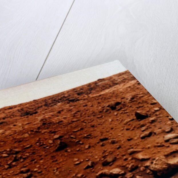 First colour photograph of the Martian planet surface, Viking 1 Mission to Mars, 1976 by NASA