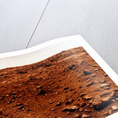 First colour photograph of the Martian planet surface, Viking 1 Mission to Mars, 1976 by NASA
