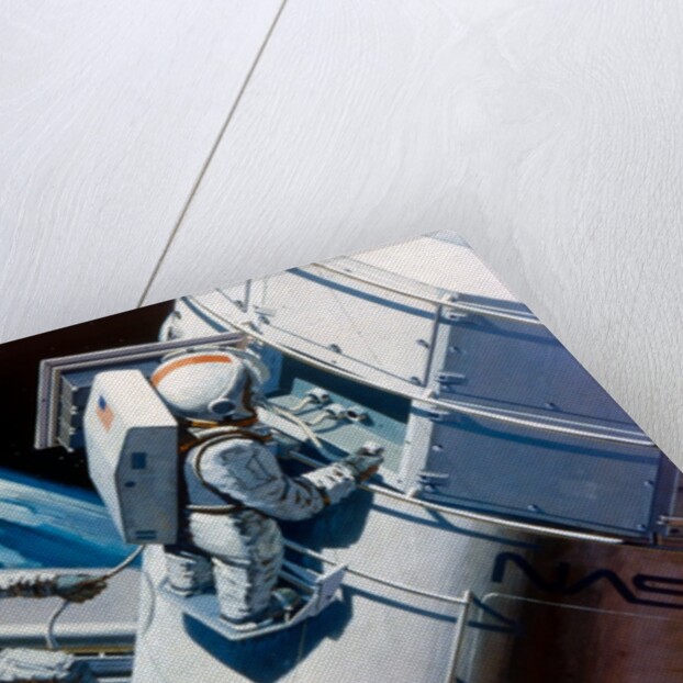 Space Shuttle - artist's concept of spacewalk, 1980s by NASA